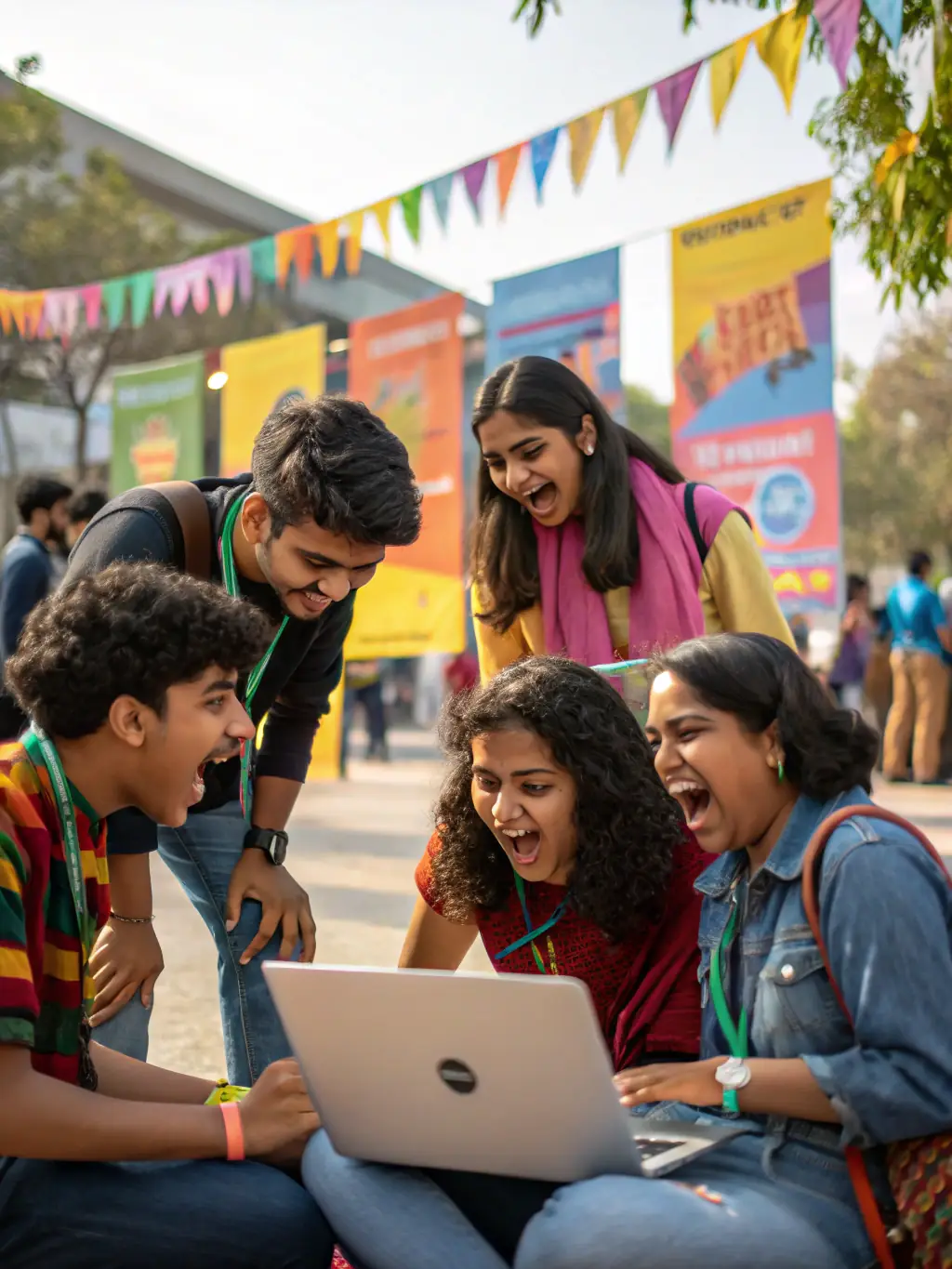 A group of WebAcademy students collaborating on a project, highlighting the school's emphasis on teamwork and practical application of skills.